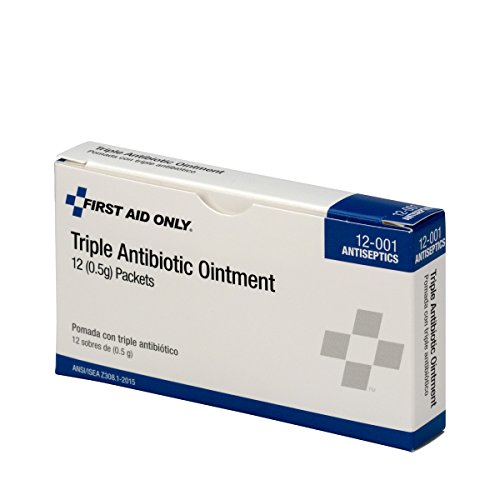 Book Cover First Aid Only 12-001 Triple Antibiotic Ointment Packet (Box of 12)