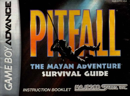 Pitfall - The Mayan Adventure GBA Instruction Booklet (Game Boy Advance Manual only) (Nintendo Game Boy Advance Manual)