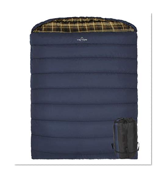 TETON Sports Mammoth Queen Size Sleeping Bag; Warm and Comfortable; Double Sleeping Bag Great for Family Camping; Compression Sack Included