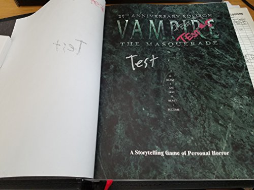 Vampire: The Masquerade -- 20th Anniversary Edition