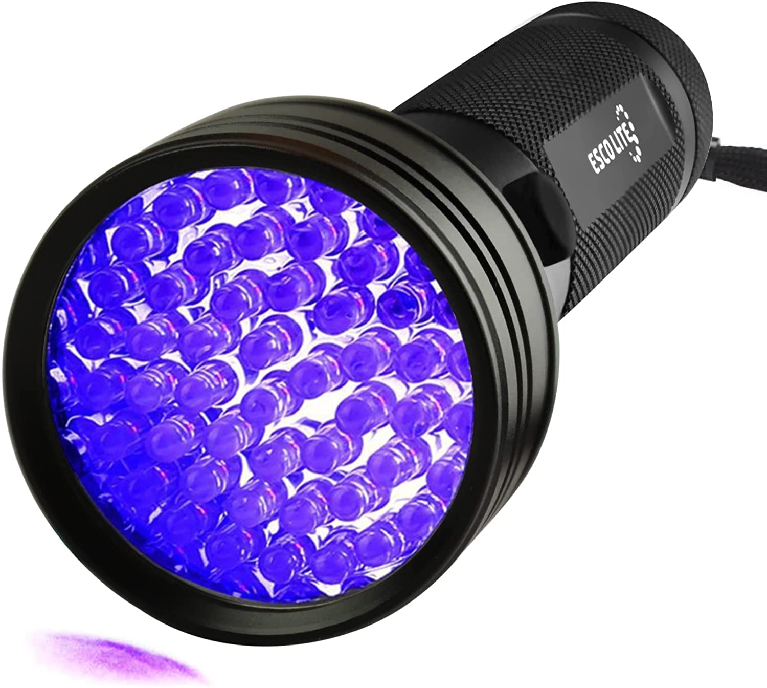 Escolite UV Flashlight Black Light, 51 LED 395 nM Ultraviolet Blacklight Detector for Dog Urine, Pet Stains and Bed Bug 51 UV LED Flashlight