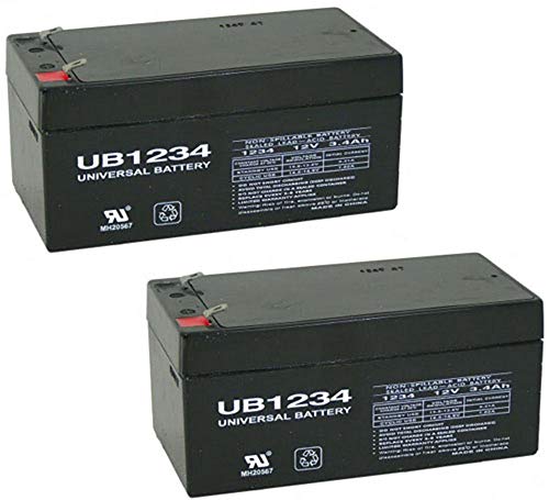 Universal Power Group 12V 3.4Ah Compatible Battery for APC Back UPS ES 350-2 Pack