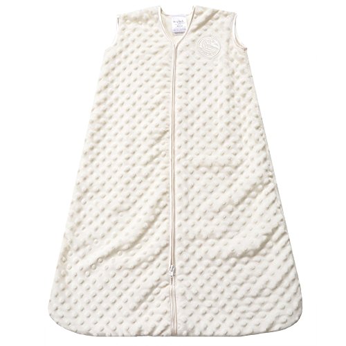 HALO Sleepsack Wearable Blanket, Velboa, Cream Plush Dots, Large