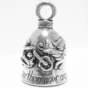 Guardian Bell Ne conduisez jamais Plus Vite Que Votre Ange Gardien Can Fly Motorcycle Spirit de Bell