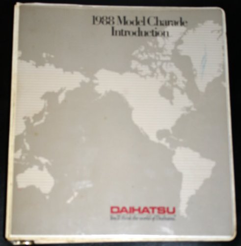 Daihatsu Technical Training Manual 1988 Model Charade Introduction