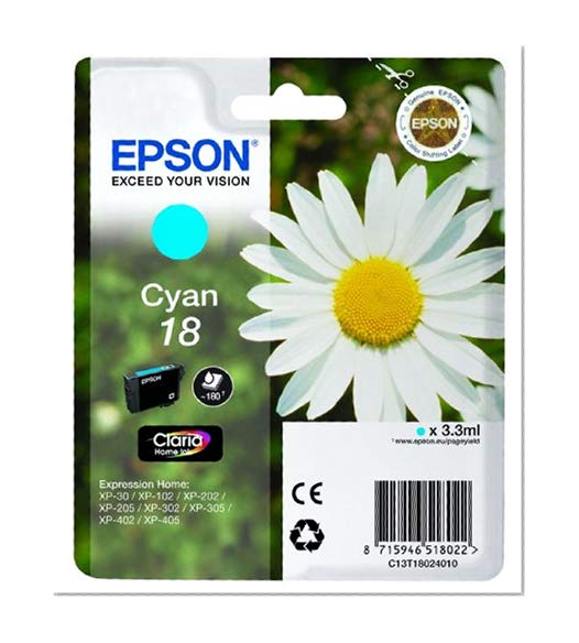 Epson Pâquerette 18 T1802 Cartouche d'encre Cyan