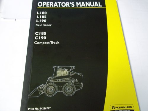 New Holland Construction L180 L185 L190 C185 C190 Operator's manual