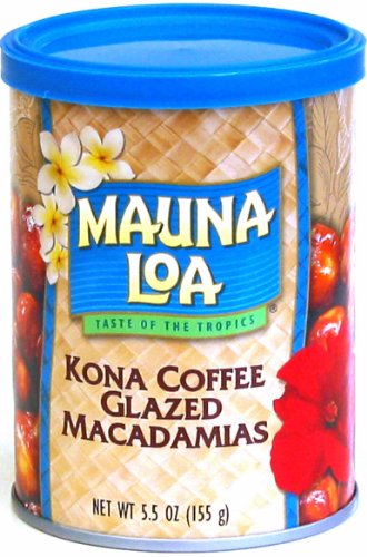Mauna Loa Kona Coffee Glazed Macadamia Nuts, 5.5-Ounce Can (Pack Of 3)