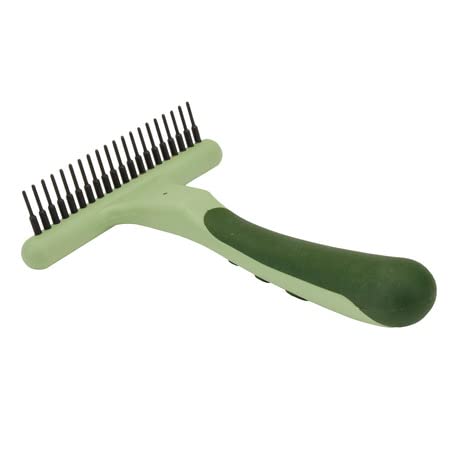 Coastal Pet Safari Dog Single Row Undercoat Rake - Undercoat Brush for Dogs with Medium and Long Hair - Dog Detangler Comb and Dematting Brush - Single Row Medium-Large