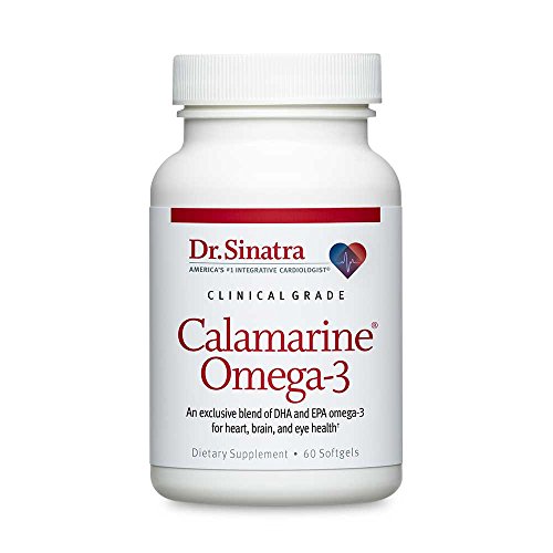 Dr. Sinatra's Clinical Grade Calamarine Omega-3 Supplement with DHA and EPA for Brain, Heart, and Eye Health (60 softgels)