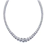 10.00 ct. TW Graduated Round Cut Diamond Tennis Necklace