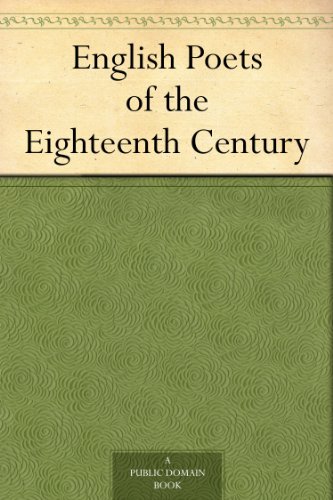 English Poets of the Eighteenth Century