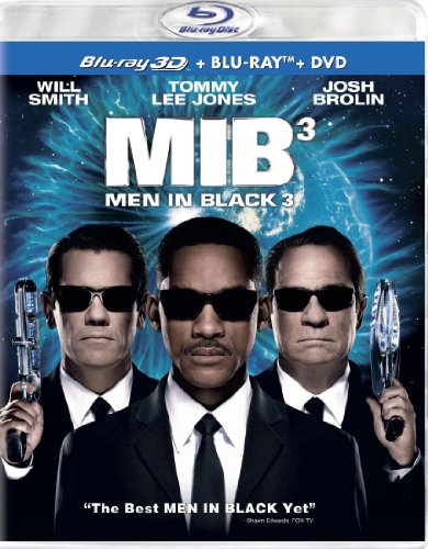 Book Cover Men in Black 3 (Three Disc Combo: Blu-ray 3D / Blu-ray / DVD + UltraViolet Digital Copy)