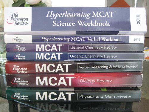 Princeton Review MCAT Study Set [2010]: 7 BOOKS TOTAL