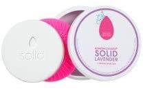 BeautyBlender Solid Lavender Scented Sponge and Brush Cleanser, 1 oz, Travel Size Makeup Tool Cleanser, for Makeup Sponges and Brushes, Paraben Free, with Nourishing Aloe, Coconut Oil and Lavender