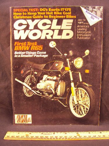 1978 78 December CYCLE WORLD Magazine (Features: Road Test on BMW R65, DG / Yamaha IT175, & Three For The Tree - Honda XR75, Kawaski KD100, & Yamaha GT80 MX)