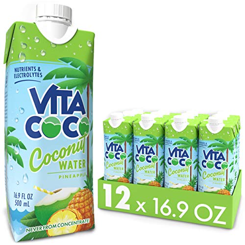 Book Cover Vita Coco Vita Coco Coconut Water with Pineapple - 17 fl oz-12 per Case