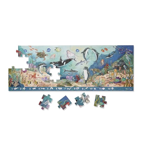 Melissa & Doug Search and Find Beneath the Waves Floor Puzzle (48 pcs, over 4 feet long)