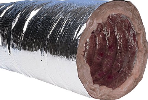 Speedi-Products FD-25R6 08 8-Inch Diameter by 25-Feet Length R6 Insulated Flexible Duct with Metalized Jacket