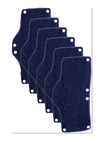 Book Cover OccuNomix Snap-On Hard Hat Sweatband, Beat The Heat, Blue, 6 Count