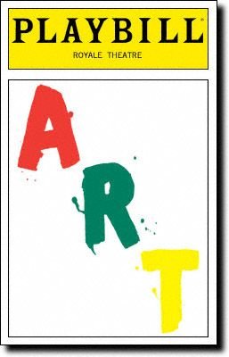 Color Playbill from Art starring, George Segal Wayne Knight Buck Henry