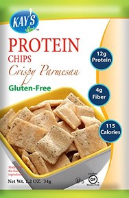 Kay's Naturals Protein Chips, Crispy Parmesan, Gluten-Free, Low Carbs, Low Fat, Diabetes Friendly, All Natural Flavorings, 1.2 Ounce (Pack of 6)