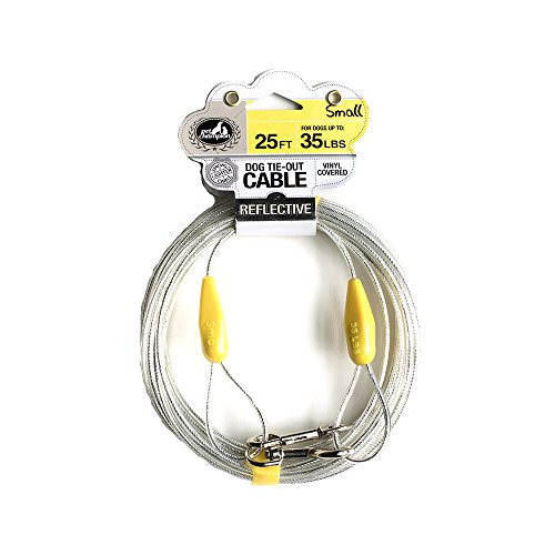 Pet Champion Super Reflective Tie Out Cable for Dogs Up to 250 Pound, 25 Feet Super - 250 lb
