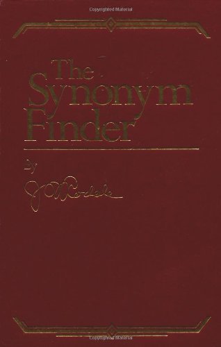 The Synonym Finder By J. I. Rodale