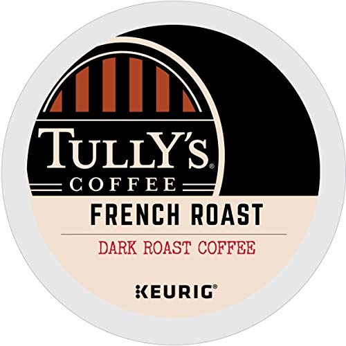 Book Cover Tully's Coffee, French Roast, Single-Serve Keurig K-Cup Pods, Dark Roast Coffee, 120-Count (5 Boxes of 24 Pods) 24 Count (Pack of 5)