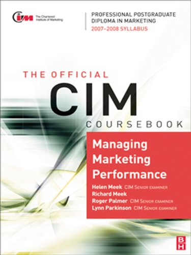 CIM Coursebook 07/08 Managing Marketing Performance