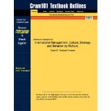 INTERNATIONAL MANAGEMENT CULTURE, STRATEGY, AND BEHAVIOR, 7TH EDITION SEVENTH EDITION, BY FRED LUTHANS & JONATHAN P. DOH, HARDCOVER, 2009 PUBLICATION (No CD)
