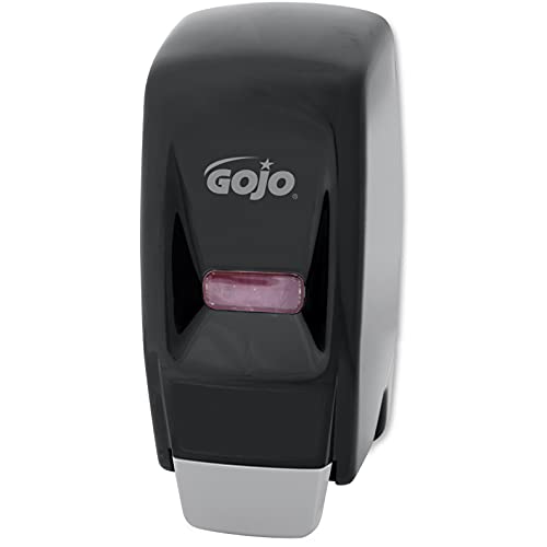 Book Cover GOJO 800 Series Bag-in-Box Lotion Soap Push-Style Dispenser, Black, Dispenser for 800 mL Lotion Soap Refills - 9033-12