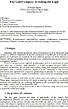 The Gödel's legacy: revisiting the Logic