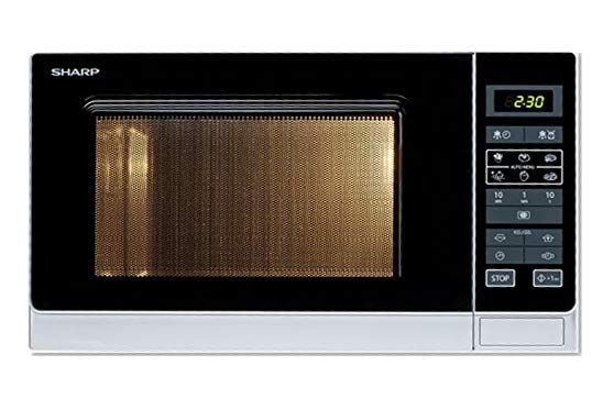 Sharp R-342INW Micro-ondes Solo 25 litres - Argent