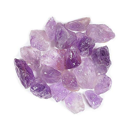Crystal Allies 1 Pound Bulk Rough Amethyst Reiki Crystal Healing Stones Large 1" from Madagascar