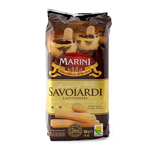 Marini Savoiardi Italian Ladyfingers Cookies 400 Grams - Biscottificio di Verona Italiani - Product of Italy