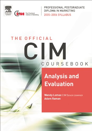 CIM Coursebook 05/06 Analysis and Evaluation