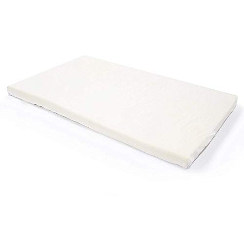 Book Cover Milliard 2-Inch Ventilated Memory Foam Crib and Toddler Bed Mattress Topper with Removable Waterproof 65-Percent Cotton Non-Slip Cover - 52