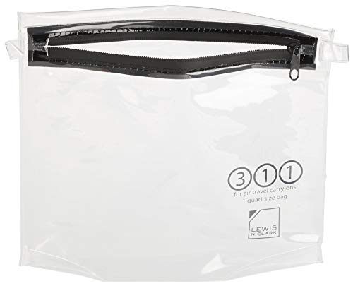 Luggage TSA Quart-Size Carry-On Toiletry Pouch, Clear, One Size