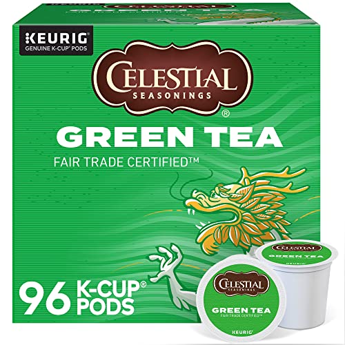 Celestial Seasonings Green Tea, Single-Serve Keurig K-Cup Pods, 24 Count (Pack of 4)