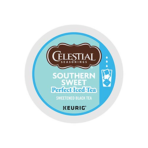 Celestial Seasonings Southern Sweet Perfect Iced Tea, Single-Serve Keurig K-Cup Pods, 88 Count