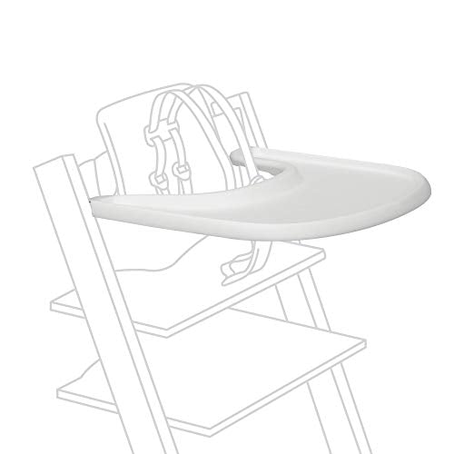 Book Cover Stokke Tray, White - Designed Exclusively for Tripp Trapp Chair + Tripp Trapp Baby Set - Convenient to Use and Clean - Made with BPA-Free Plastic - Suitable for Toddlers 6-36 Months