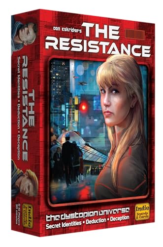 The Resistance Card Game by Indie Boards & Cards | Social Deduction Strategy Game of Bluffing, Deception, Negotiation | Party Game for 5–10 Players Ages 13+ | 30 Minute Rounds