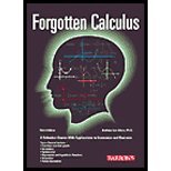 Book Cover Forgotten Calculus - A Refresher Course with Applications to Economics & Business & the Optional Use of the Graphing Calculator (3rd, 02) by PhD, Barbara Lee Bleau [Paperback (2002)]