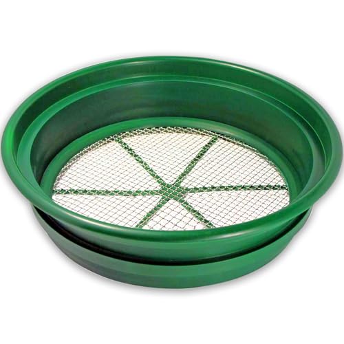 SE GP2-18 Patented 13-1/4" Stackable Sifting Pan, 1/8" Mesh Screen