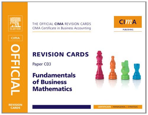 CIMA Revision Card Fundamentals of Business Maths (CIMA Certificate Level 2008)