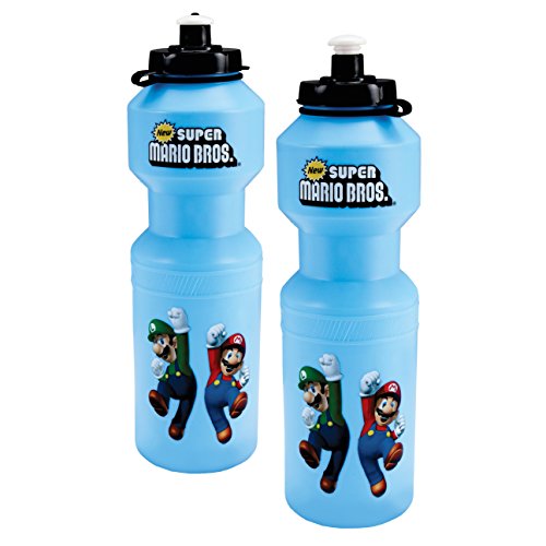 Book Cover Super Mario Bros. Water Bottle