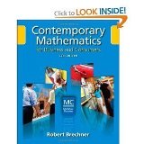 Contemporary Mathematics for Business and Consumers 5th Edition Fifth Edition By Robert Brechner 2009 Publication (CD Missing)