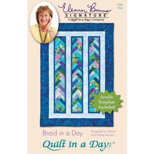Book Cover Quilt in a Day Eleanor Burns Patterns, Braid in a Day