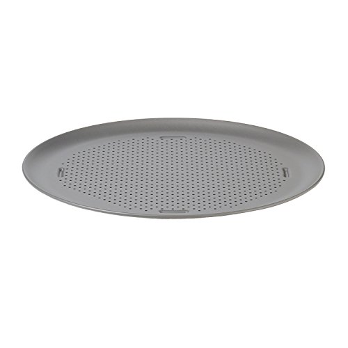 Calphalon Nonstick Pizza Pan, 16", Heavy-Gauge Steel, Perforated for Crispy Crust, Silver